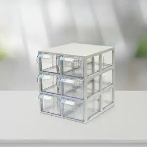 602 투명 서랍식 정리함 2단3열