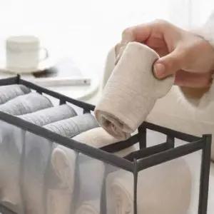 ( )7구 속옷정리칸막이 속옷보관함 의류수납대