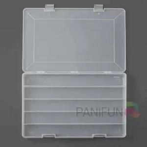 ( )소품상자 5칸 칸칸 수납박스 플라스틱수납박스 사무용품정리함 소품수납함 투명보관함