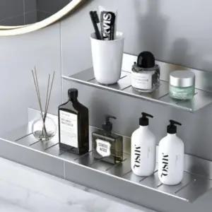 다용도 욕실 화장실 선반 일자선반 무타공 욕실 다용도 선반 정리 인테리어