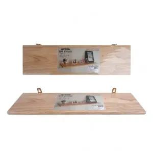 ( )디디샵 간편설치 인테리어 원목 일자 선반 500mm 소 (113651)