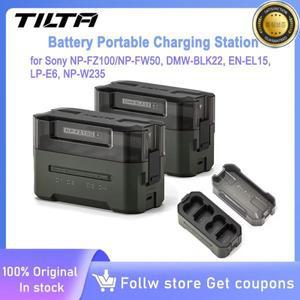 소니 NP-FZ100FW50 DMW-BLK22 EN-EL15 LP-E6 NP-W235 충전 스테이션용 TILTA 4채널 휴대용 배터리