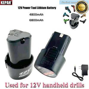 전기 스크루 드라이버용 충전식 리튬 이온 배터리 미니 앵글 연마기 도구 신제품 12V 6800mAh