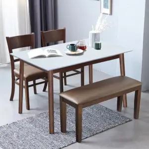 스칸디 캘빈 1200 1400 4인 세라믹 식탁세트 벤치형)