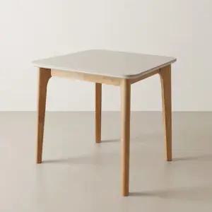 스코나 클라시 포세린 세라믹 원목 800 2인 식탁 테이블