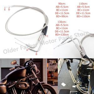 바이크 오토바이 스틸 와이어 스로틀 케이블, 라인, 할리 스포스터 XL883 XL1200 다이나 소프테일 일렉트라