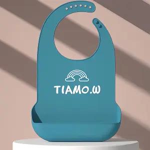 음식물 100% 포집! 3초 세척 실리콘 이유식 턱받이 색상 선택