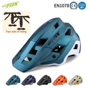 BATFOX 사이클링 헬멧 컴포트 라이닝 도로 산악 자전거 튼튼한 안전 모자 남성 여성 MTB