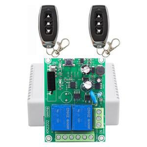 QIACHIP 433Mhz RF 무선 리모컨 스위치, 2채널 AC 110V/220V/230V/240V 릴레이 수신기 포함, 3버튼)