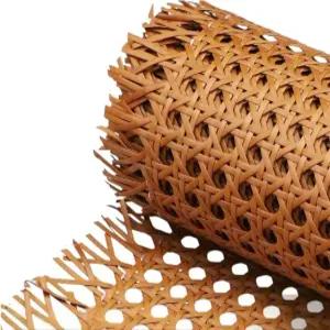 플라스틱 라탄 지팡이 웨빙 16인치×40 캔 프로젝트용 커피 컬러 가구용 메시 DIY 의자 및 캐비닛용 내구성