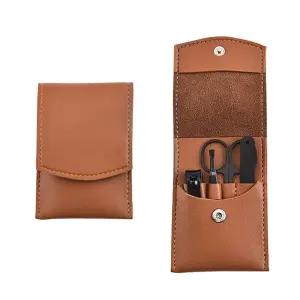 가죽케이스 클린맨 블랙에디션 손/발톱정리 세트 4P cHR4+7ADb