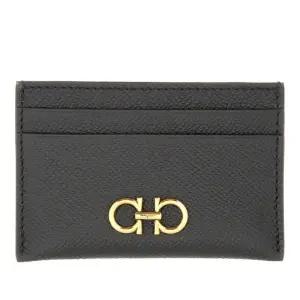 페라가모 간치니 골드 로고 카드지갑 742164 220007001