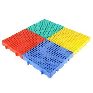 창고 바닥 조립식 원형 두께 둥근 파란색 깔판 방습 파렛트 녹색 파랑 30X30X5CM