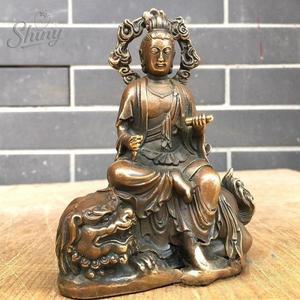 티베트 불교 문수보살상 사원 예배 장식품