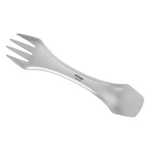 ATiAP 3-in-1 식기 스푼 포크, 티타늄 야외 캠핑 하이킹 배낭여행을 위한 다기능