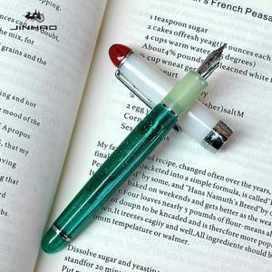 2026 한정판! JINHAO Plus 아크릴 만년필 멜론 소다 모양 펜촉 문구 학교 사무용품