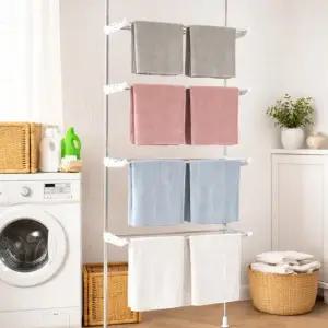 아트박스 보노하우스 접이식 베란다 빨래건조대 4단