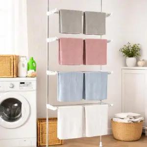 [아트박스]/보노하우스 접이식 베란다 빨래건조대 4단