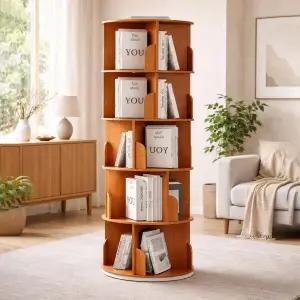 [아트박스]/가구느낌 팀회전책장 400 6단 책꽂이 원형 수납 360도