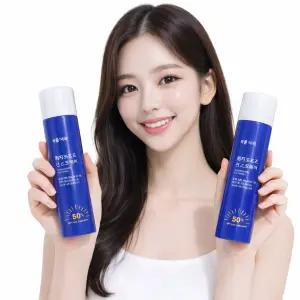 식물나라 워터프루프 선스프레이 SPF50+ PA++++ 100ml 2개입 자외선차단제 바디 얼굴용