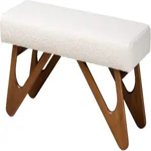 백스턴 스튜디오 리카 벤체 뱅켓 원 사이즈 화이트/월넛 브라운