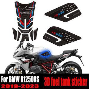BMW R1250RS R 2019 + 오토바이 탱크 패드 데칼 가스 연료 오일 키트 무릎 물고기 뼈 보호대 3D 스티커