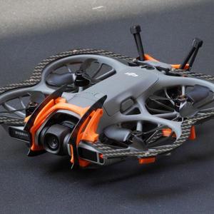 360 ° DJI Neo 2 드론 보호용 카본 파이버 풀 프로텍션 강화 아머 범퍼 링 막대 액세서리