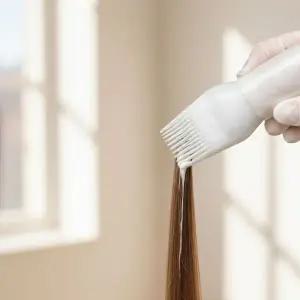 셀프 염색약 빗 용기 헤어 컬러링 바르는 빗질 브러시 도구 1개입