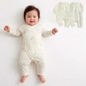 [보리보리/조이멀티]미니멀코튼 순면 내의 메쉬 반팔 배냇우주복 206127