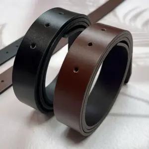 남성 슬림 이탈리아 통가죽 소가죽 허리띠 벨트 끈이태리 교체용