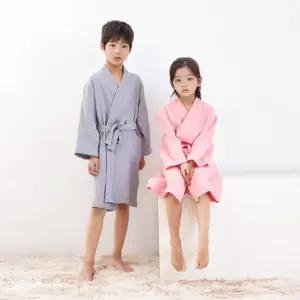 헬로썬셋 키즈 써머 샤워가운 여름잠옷목욕로브즈 파자마 휴양지룩 비치웨어 여자 즈가운