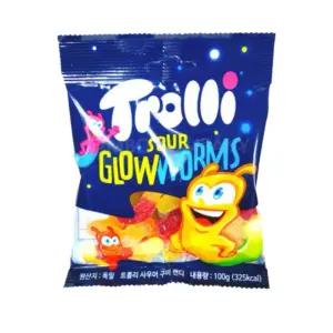 트롤리젤리 사우어 글로우웜즈 1봉지(100g)