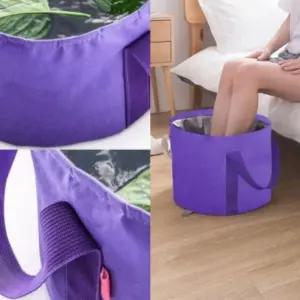 접이식 휴대용 족욕기 족욕통 족욕대야 발씻기 캠핑 여행용 보온 족탕기 워터 바스켓 가방