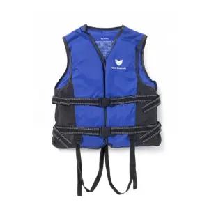 돌핀 구명조끼(M) (블루+블랙)유소년수영 중등생 다용도 물놀이 부력 구명쪼끼 청소년 초등생