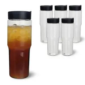 대용량 투명 아이스 보틀 텀블러 1L 6P 테이크아웃 차량용 리유저블컵