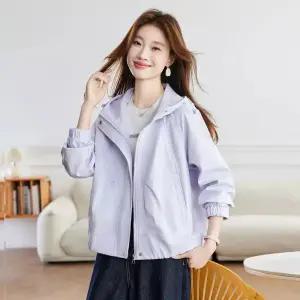 봄 가을 여자 후드 점퍼 트렌치 쇼트 코트 야구 원픽3