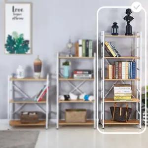 철제 책장 5단 인테리어 수납 선반 책꽂이