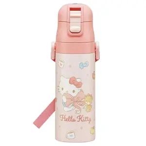헬로키티 빅리본 원터치 스테인레스 보틀 686412미니물병 아이 캐릭터 밀폐 휴대용물통 간편