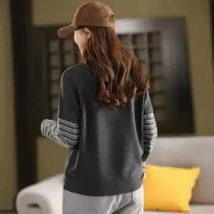 투피스 올오버 스트라이프 티셔츠 슬림핏 여자프린트티셔츠 캐릭터 상의 소프트 봄가조 맨투맨 ible1