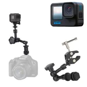 고프로 11 블랙 호환 슈퍼 클램프 암 거치대 삼각대액션캠마운트 액션 소품 흡착 집게 고정