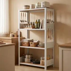 [아트박스]/홈던트하우스 홈던트하우스 타공판 선반 800x400x2100 4단