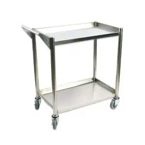 주방 배식 운반용 스텐 2단 서빙카트 삼면막힘 저소음우레탄바퀴