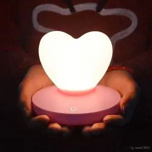 스탠드 무드등 거실등 수유등 스텐드 조명등 취침등 신형 터치무드등 하트실리콘