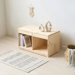 [보루네오하우스]보루네오 엘리브 모리 레드파인 원목 800 수납장 1단 af166