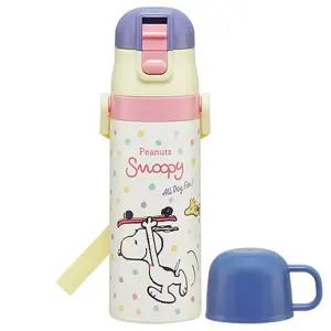 스누피 스케이트보드 초경량 투웨이 스테인레스 보틀 470ml 430ml 687846소풍물병 캐릭터 온물병 온병 따뜻