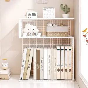 책상 정리 선반 꽂이 사무실 파일 문서 수납 거치대 3단 데스크탑대 탁상 수납대 미니 철제 틈새 오거나이