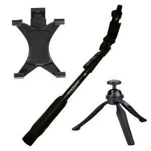 갤폴드 홀더+모노포드+미니삼각대 XP-188+XP-060P+XH5 촬영장비 카메라스탠드 각도조절 스마트폰거치대 셀