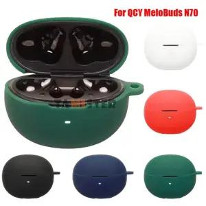 QCY MeloBuds N70 용 실리콘 케이스 블루투스 무선 이어폰 커버 보호 슬리브 쉘 스킨 이어 버드 프로텍터