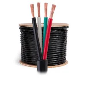 케이블 다이렉트 온라인 스피커 와이어 14 게이지 실외 및 실내용 250피트 14개/4개 CCA 구리 클래드