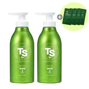 올뉴 TS 샴푸 500g 티에스 탈모샴푸 X 2개 + 6g 파우치 4개